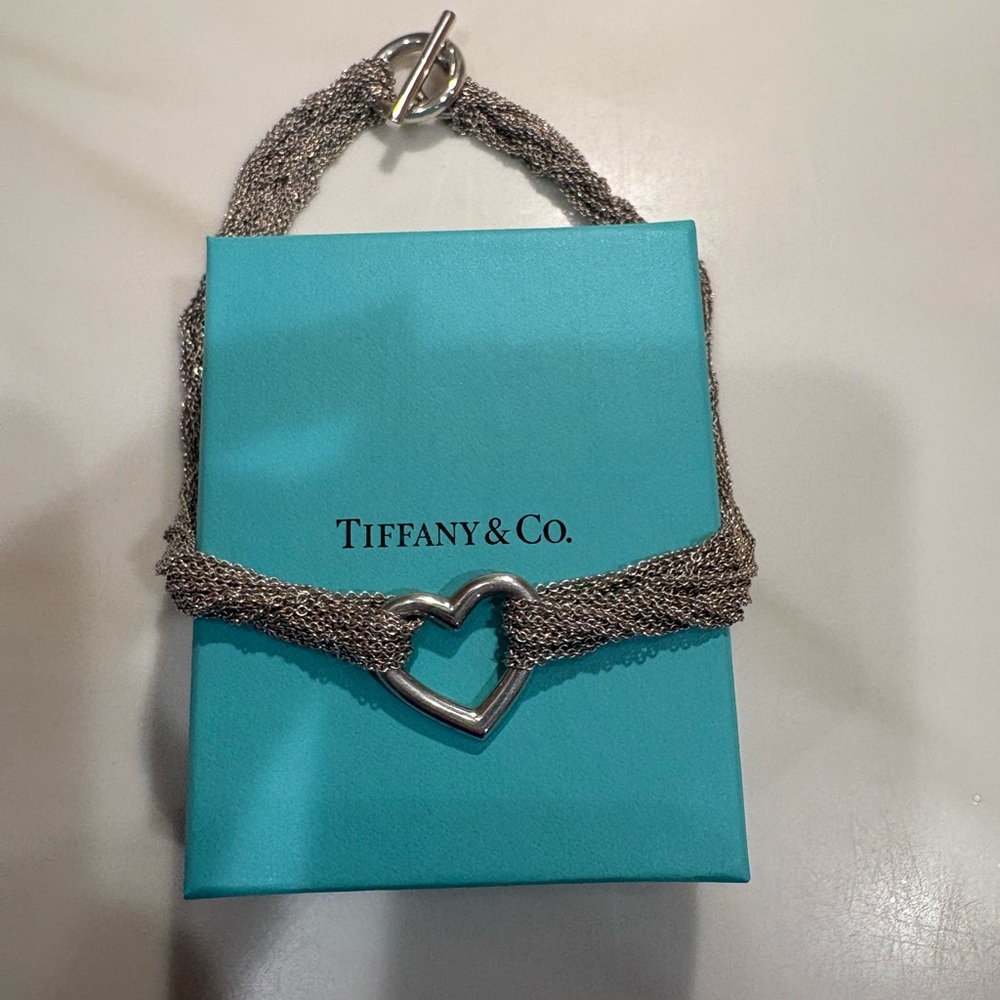 Tiffany and Co. chain heart choker necklace - Picture 3 of 7